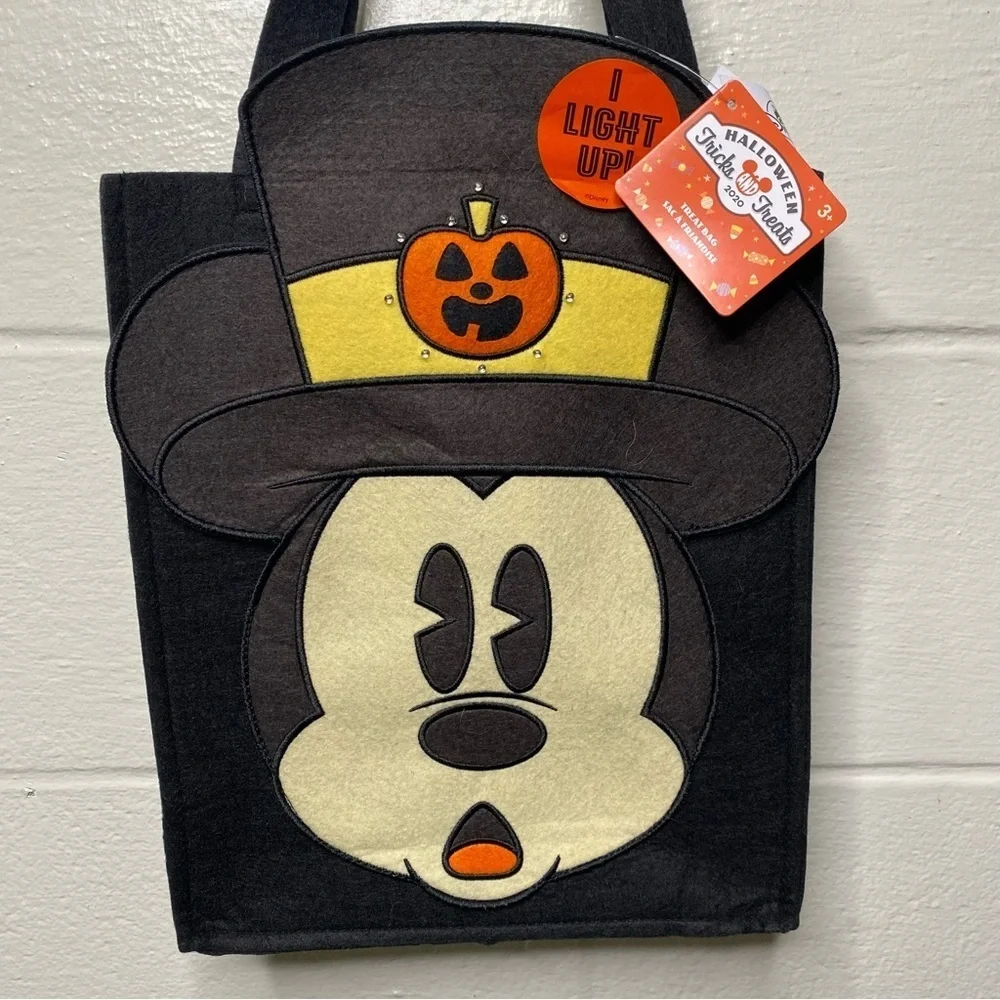 Disney Mickey Mouse Light Up Trick Or Treat Bag Halloween 2020 Disney Park Black